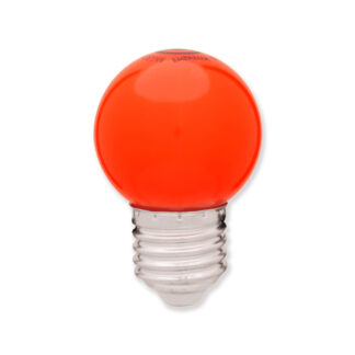Lâmpada Mini Globo LED 1,5W 127V Vermelho E27 - MG10192
