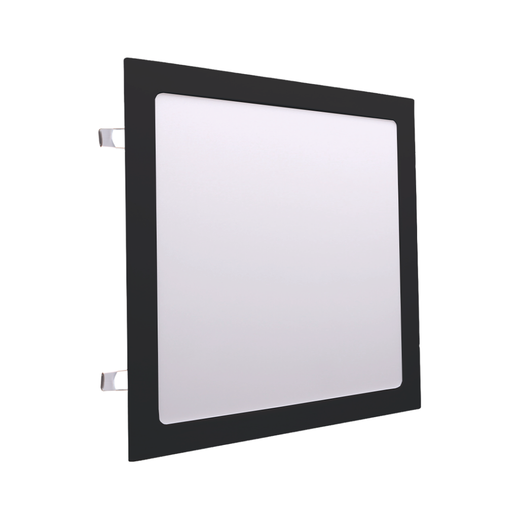 Painel LED Quadrado Preto 18W Bivolt 3.000K Embutir – LD21813
