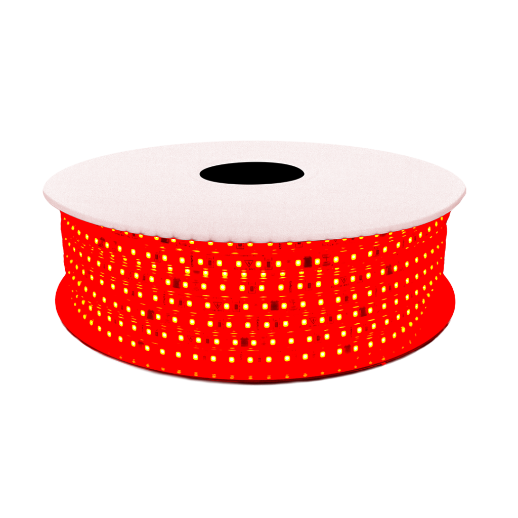 Fita LED PVC 10W/m IP65 Vermelho 220V – LS20129